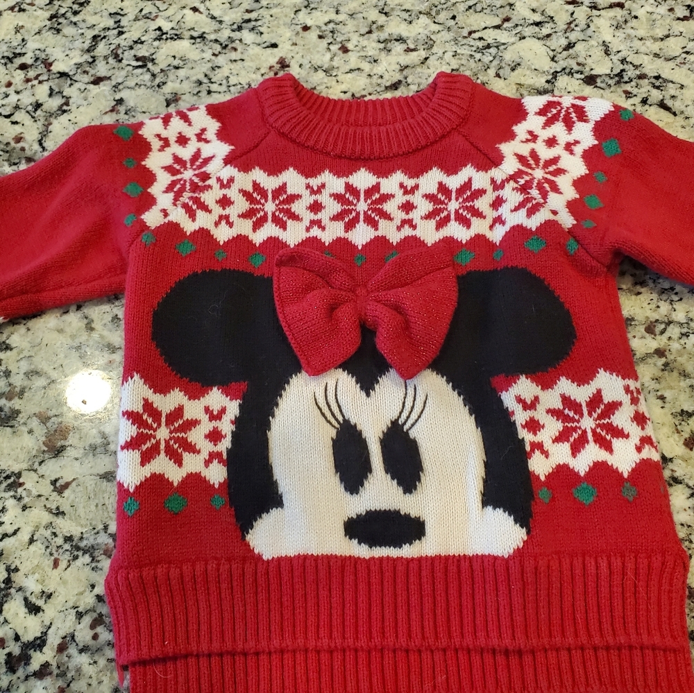 2t Minnie Mouse Disney Christmas Sweater